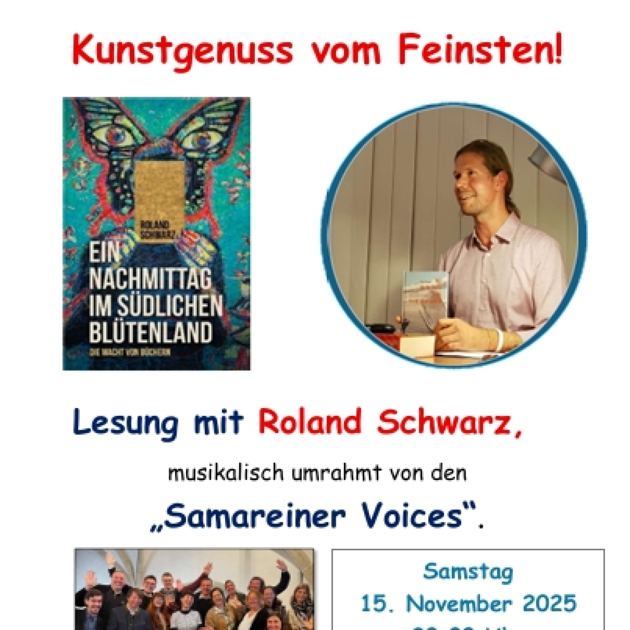 Plakat Lesung Roland Schwarz